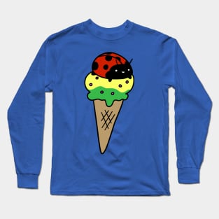 Ladybug Icecream Cone Long Sleeve T-Shirt